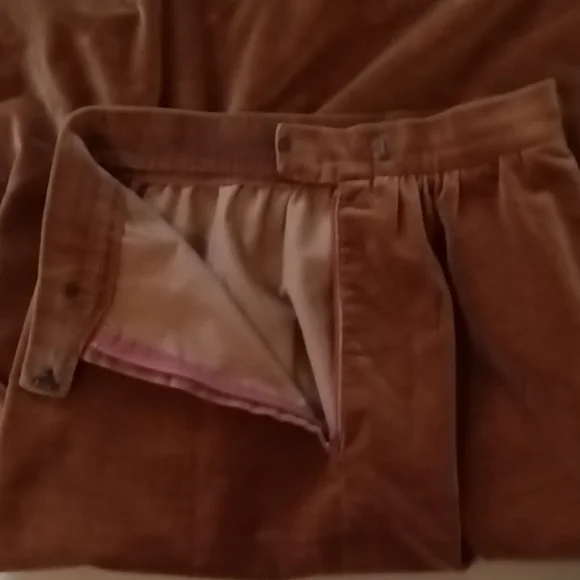 Suit by Prophecy EUC caramel brown velveteen VTG from 1970s skirt and blazer - Picture 11 of 16